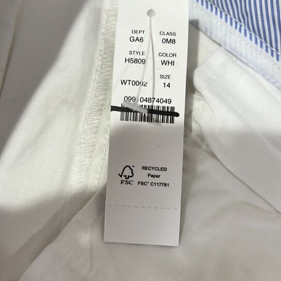 J. Crew 7" stretch chino short in white NWT - Picture 7 of 11